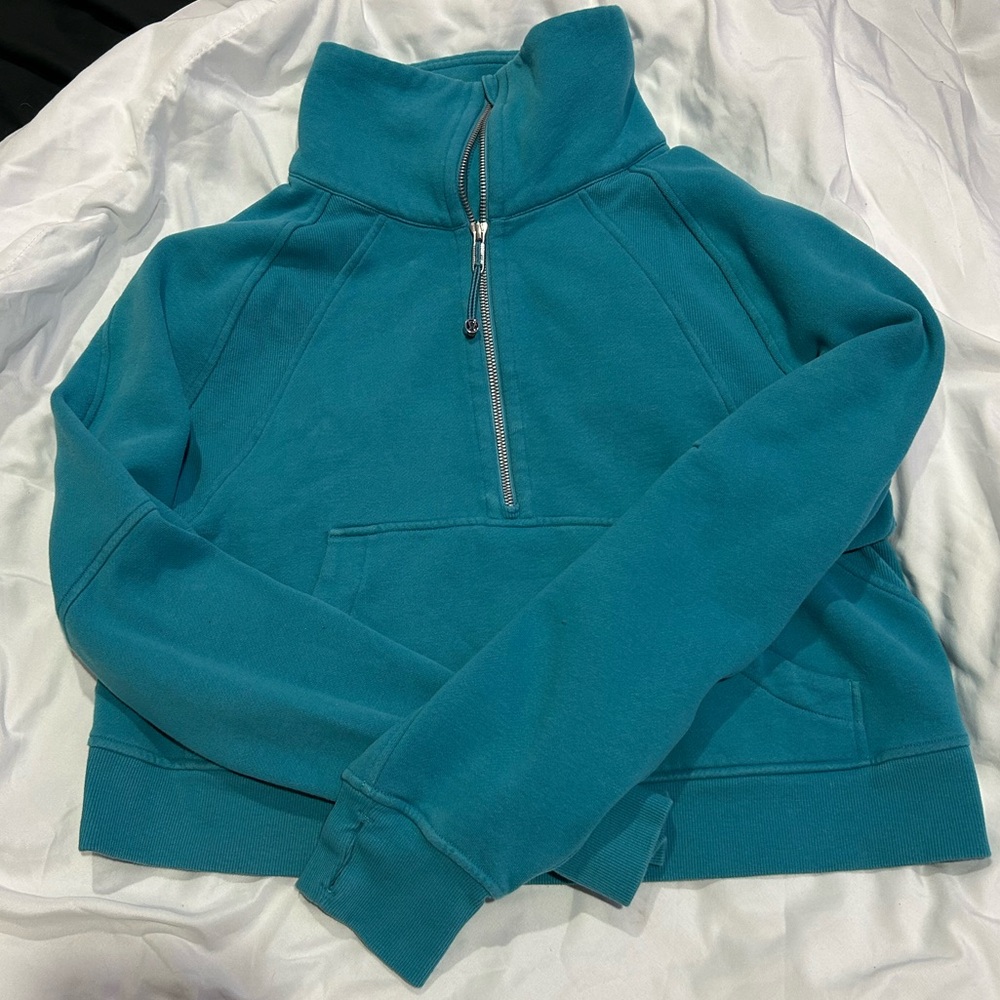 Lululemon Athletica Turquoise Zip-Up Jacket